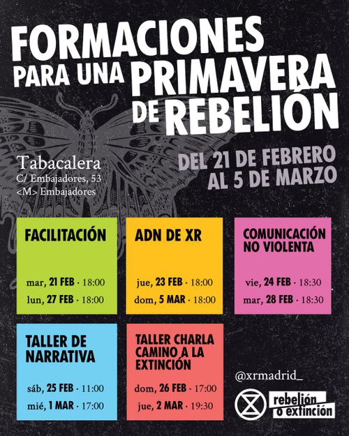 Formaciones para una Primavera de Rebelión en Madrid