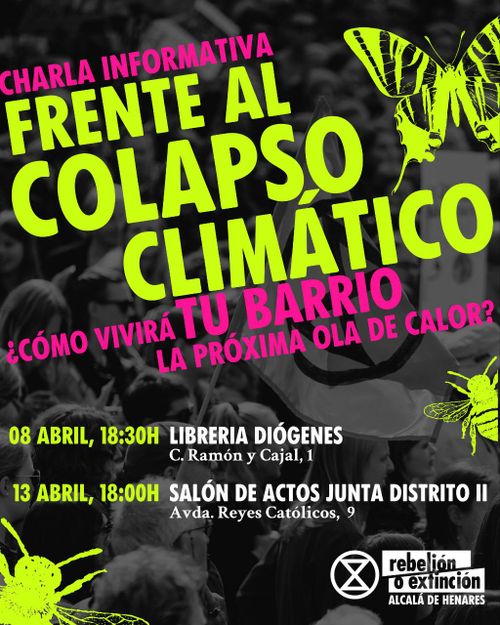 XR Alcalá: Charla - Frente al Colapso Climático