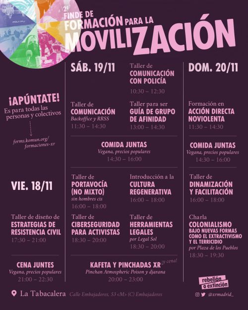 Finde de formación para la movilización