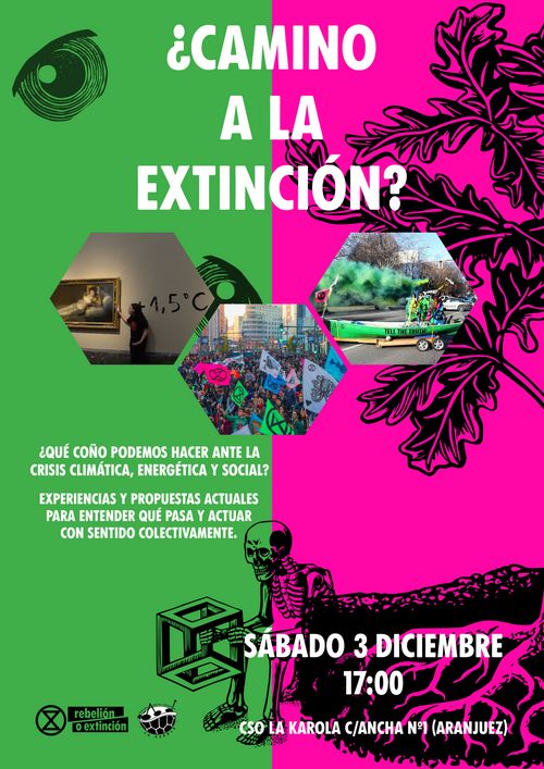 ¿Camino a la extinción? Charla de XR en Aranjuez