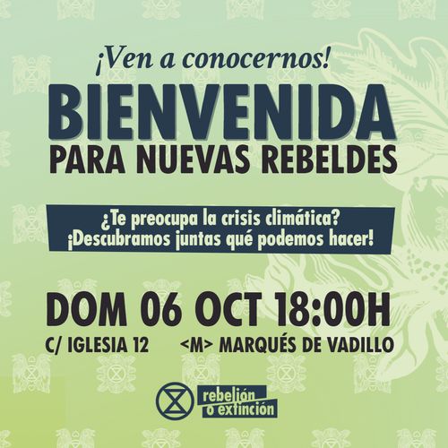 Bienvenida para nuevas rebeldes